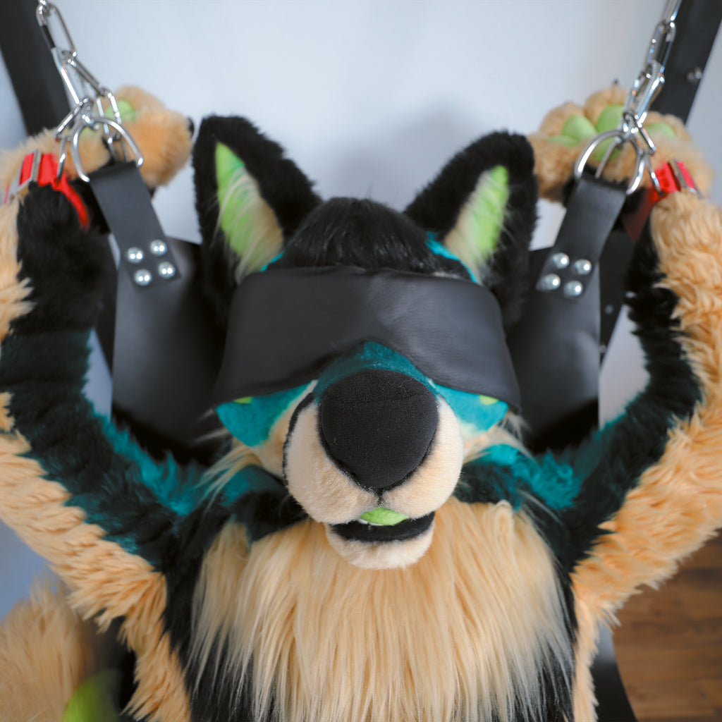 Fursuit Augenbinde │ Echtleder
