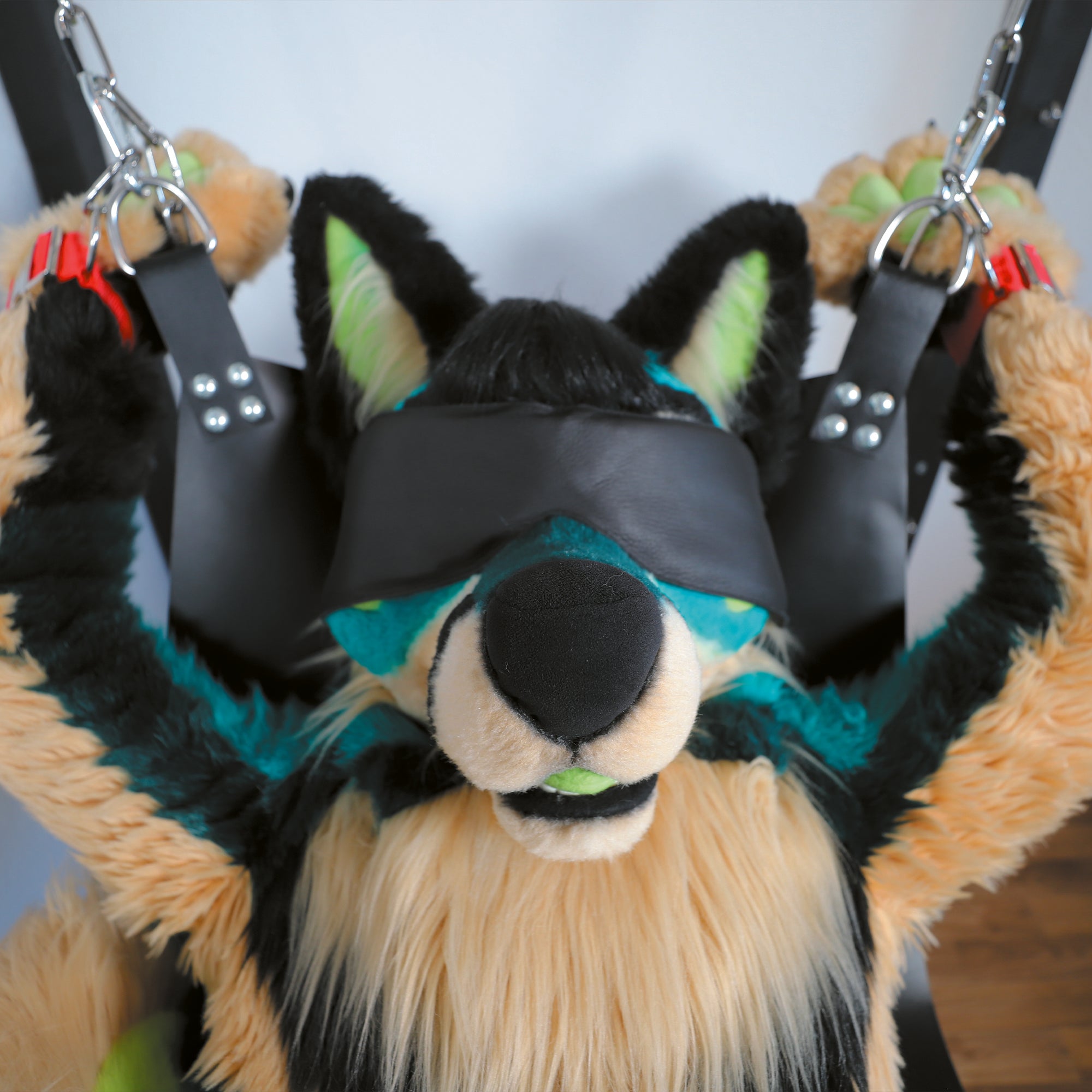 Fursuit Augenbinde │ Echtleder