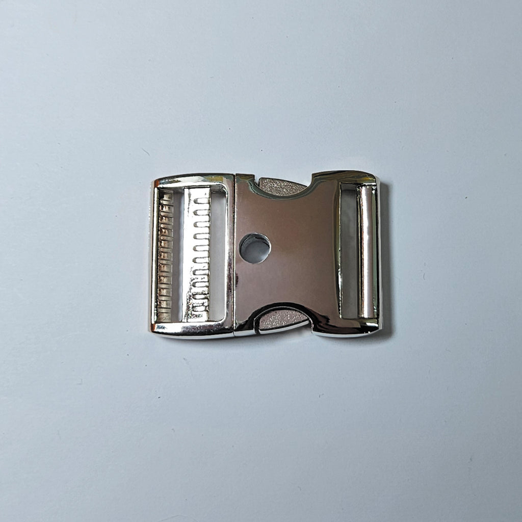Alu-Max Steckschnalle 38mm │Silber │Abschließbar│ ohne Bolzen/Schloss