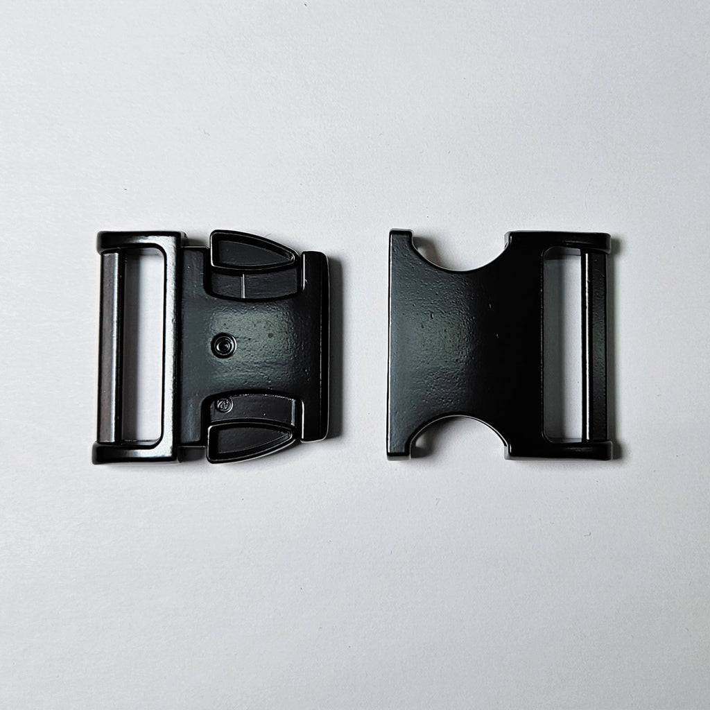 Metall Steckschnalle 38mm │Schwarz