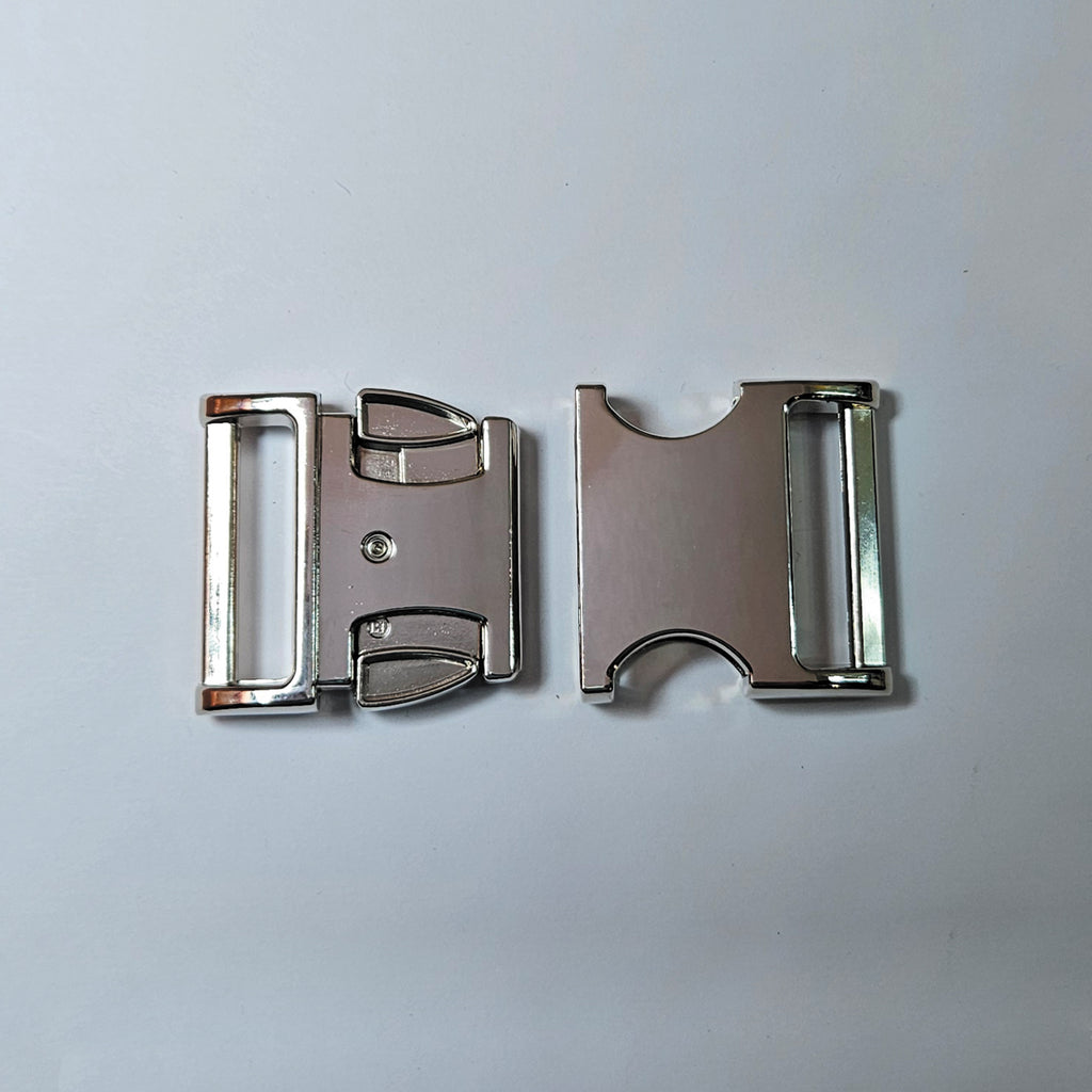 Metall Steckschnalle 38mm │Silber
